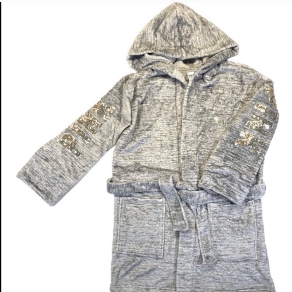 Soft & Comfy PINK Gray Short Robe Size S